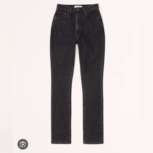 Abercrombie & Fitch Black Straight Leg Jeans Sleek Design